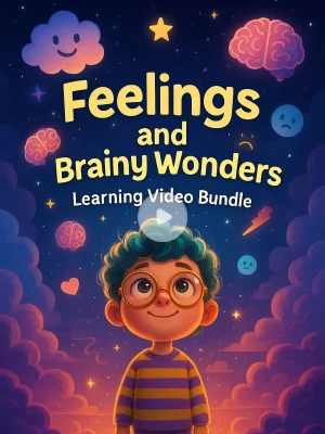 Feelings and Brainy Wonders Learning Video Bundle